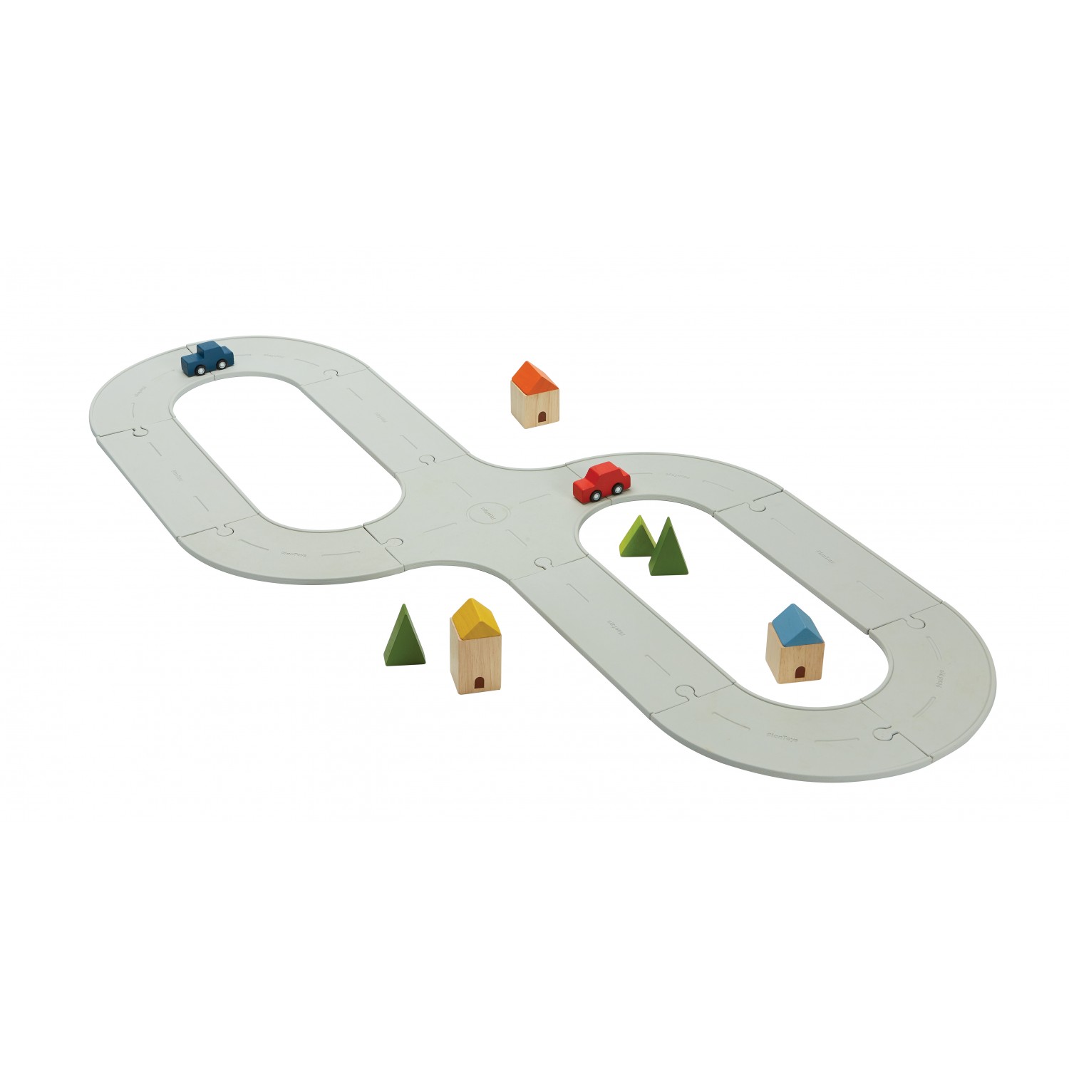 Road & Rail Rubber 3yrs+ Plan Toys